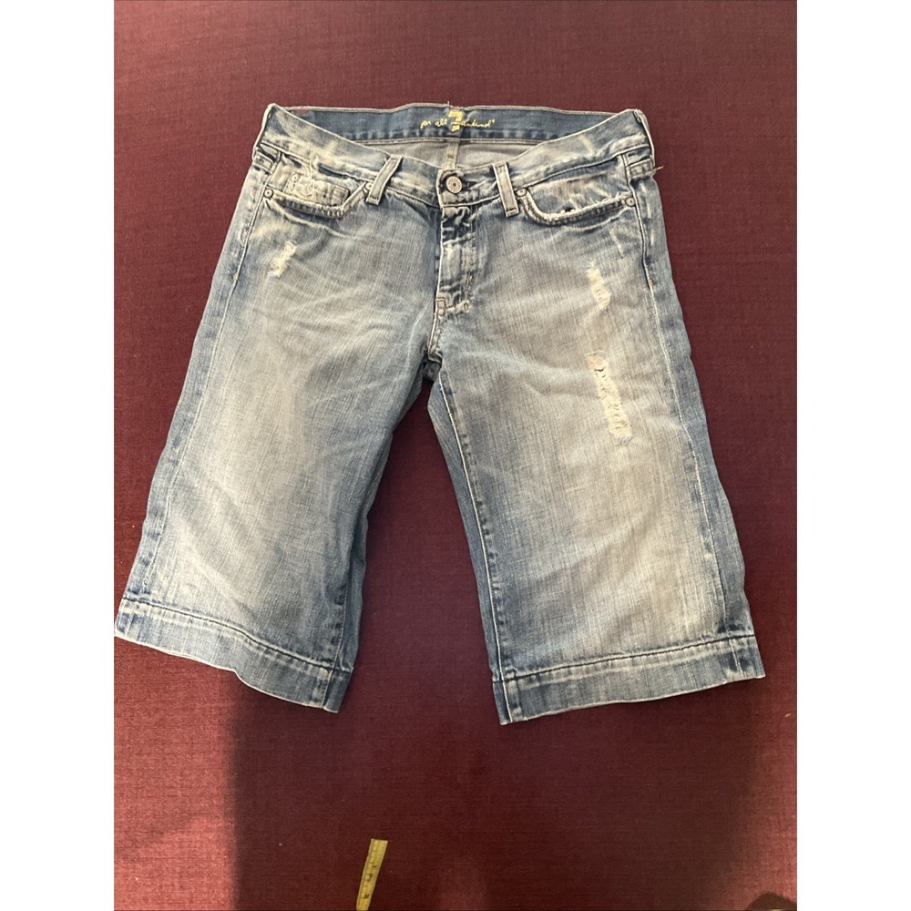 7 for All Mankind Dojo Men Denim Shorts Size 28